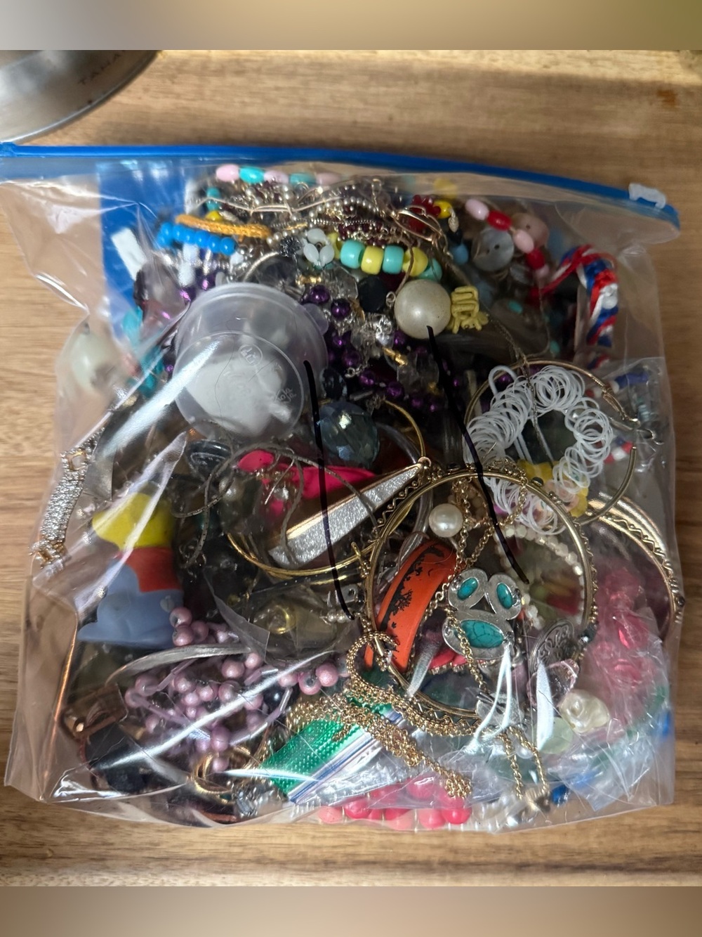 5lb bag of broken jewelry for crafting